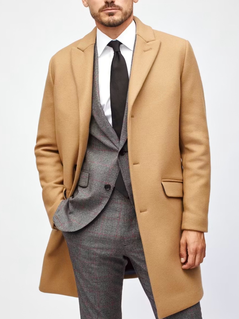 Bonobos Men’s Sz 38R Italian Wool Minimalist Coat NEW Sold out online